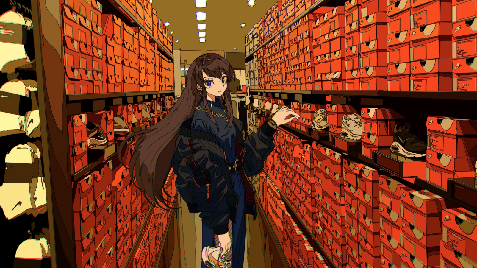 日本插画师"焦糖"画风独特的插画作品欣赏!色彩运用相当绚丽!